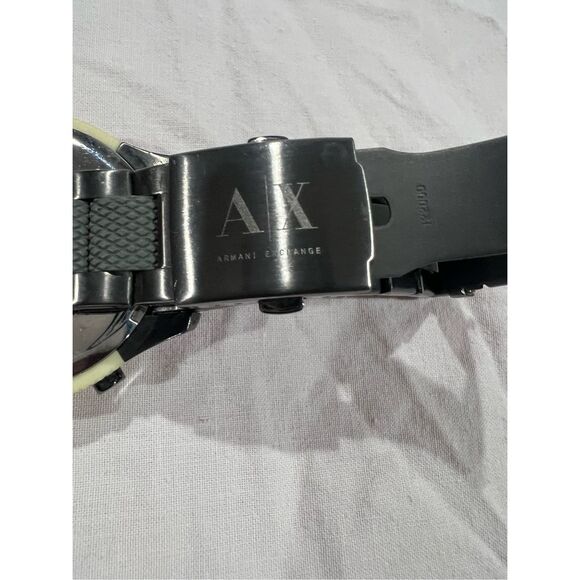 Armani Exchange AX1385 Men’s Chronograph Watch Black Dial Sport A|X Stainless - Picture 6 of 10